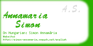 annamaria simon business card