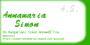 annamaria simon business card